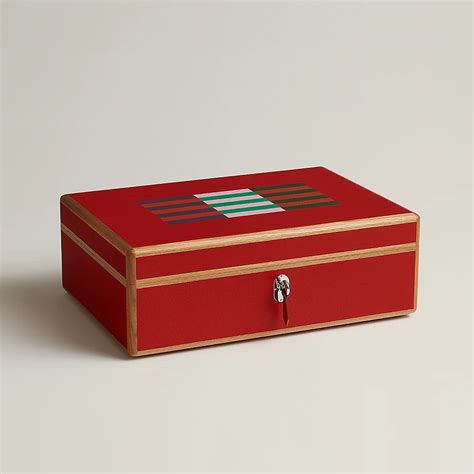 hermes h610 olivetti 108309|Amalthee Oxer watch and jewelry box, large model .